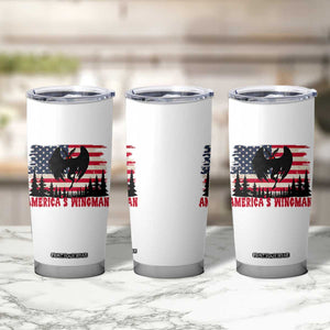 Mothman Americas Wingman Tumbler Cup Funny Patriotic Cryptid TS12 Print Your Wear