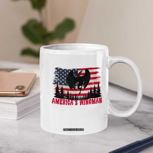 Mothman Americas Wingman Coffee Mug Funny Patriotic Cryptid TS12 Print Your Wear