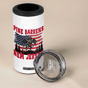 Patriotic Jersey Devil 4 in 1 Can Cooler Tumbler Pine Barrens New Jersey Cryptid TS12 Print Your Wear
