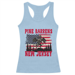 Patriotic Jersey Devil Racerback Tank Top Pine Barrens New Jersey Cryptid TS12 Light Blue Print Your Wear
