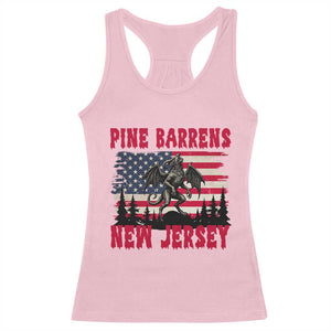 Patriotic Jersey Devil Racerback Tank Top Pine Barrens New Jersey Cryptid TS12 Light Pink Print Your Wear
