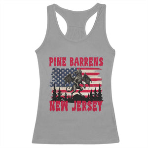 Patriotic Jersey Devil Racerback Tank Top Pine Barrens New Jersey Cryptid TS12 Sport Gray Print Your Wear
