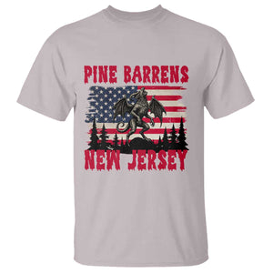 Patriotic Jersey Devil T Shirt Pine Barrens New Jersey Cryptid TS12 Ice Gray Print Your Wear
