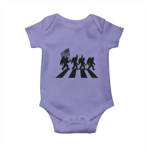 Funny Patriotic Mothman Baby Onesie Cryptid Lover Gift TS12 Violet Print Your Wear