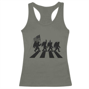Funny Patriotic Mothman Racerback Tank Top Cryptid Lover Gift TS12 Military Green Print Your Wear