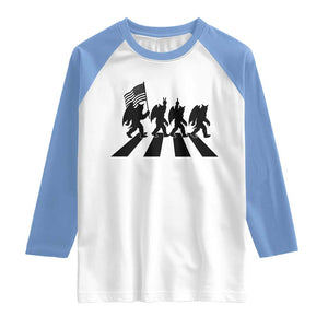 Funny Patriotic Mothman Raglan Shirt Cryptid Lover Gift TS12 White Carolina Blue Print Your Wear