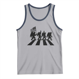 Funny Patriotic Mothman Tank Top Cryptid Lover Gift TS12 Athletic Heather Navy Print Your Wear