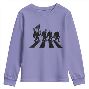 Funny Patriotic Mothman Youth Sweatshirt Cryptid Lover Gift TS12 Violet Print Your Wear