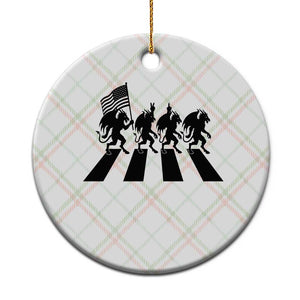 Patriotic Jersey Devil Ceramic Ornament New Jersey Cryptid Gift TS12 1pc Christmas Plaid Print Your Wear