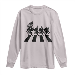 Patriotic Jersey Devil Long Sleeve Shirt New Jersey Cryptid Gift TS12 Ice Gray Print Your Wear