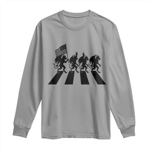 Patriotic Jersey Devil Long Sleeve Shirt New Jersey Cryptid Gift TS12 Sport Gray Print Your Wear