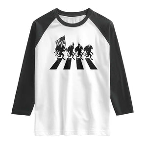 Patriotic Jersey Devil Raglan Shirt New Jersey Cryptid Gift TS12 White Black Print Your Wear