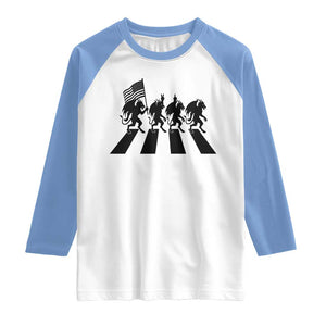 Patriotic Jersey Devil Raglan Shirt New Jersey Cryptid Gift TS12 White Carolina Blue Print Your Wear