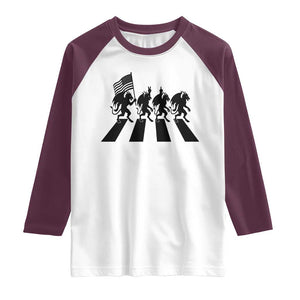 Patriotic Jersey Devil Raglan Shirt New Jersey Cryptid Gift TS12 White Maroon Print Your Wear