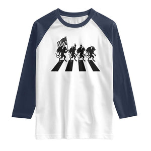 Patriotic Jersey Devil Raglan Shirt New Jersey Cryptid Gift TS12 White Navy Print Your Wear