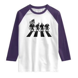 Patriotic Jersey Devil Raglan Shirt New Jersey Cryptid Gift TS12 White Purple Print Your Wear