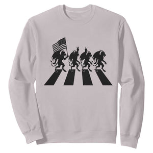 Patriotic Jersey Devil Sweatshirt New Jersey Cryptid Gift TS12 Ice Gray Print Your Wear