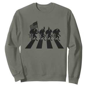 Patriotic Jersey Devil Sweatshirt New Jersey Cryptid Gift TS12 Military Green Print Your Wear