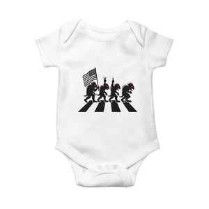 Patriotic Chupacabra Baby Onesie Funny Cryptid Lover Gift TS12 White Print Your Wear