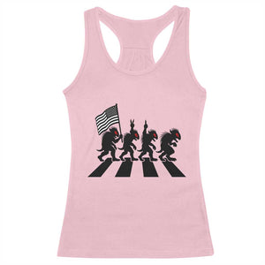 Patriotic Chupacabra Racerback Tank Top Funny Cryptid Lover Gift TS12 Light Pink Print Your Wear
