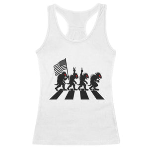 Patriotic Chupacabra Racerback Tank Top Funny Cryptid Lover Gift TS12 White Print Your Wear