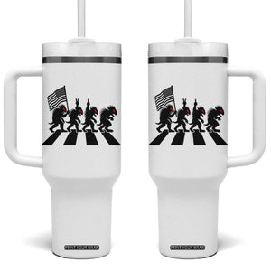 Patriotic Chupacabra Tumbler With Handle Funny Cryptid Lover Gift TS12 One Size: 40 oz White Print Your Wear