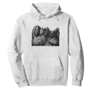 Cryptid Mount Rushmore Hoodie Bigfoot Mothman Jersey Devil Chupacabra TS12 White Print Your Wear