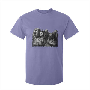 Cryptid Mount Rushmore T Shirt For Kid Bigfoot Mothman Jersey Devil Chupacabra TS12 Violet Print Your Wear