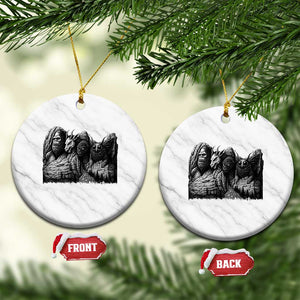 Cryptid Mount Rushmore Ceramic Ornament Bigfoot Mothman Jersey Devil Chupacabra TS12 1pc White Marble Print Your Wear