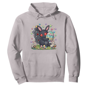 Funny Mothman Easter Bunny Ears Hoodie Cryptid Lover Gift TS12 Ice Gray Print Your Wear