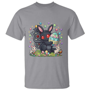 Funny Mothman Easter Bunny Ears T Shirt Cryptid Lover Gift TS12 Sport Gray Print Your Wear