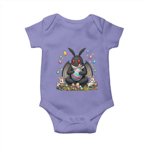 Mothman Easter Bunny Baby Onesie Funny West Virginia Cryptid Lover Gift TS12 Violet Print Your Wear
