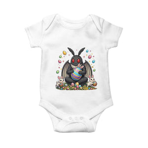 Mothman Easter Bunny Baby Onesie Funny West Virginia Cryptid Lover Gift TS12 White Print Your Wear