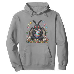Mothman Easter Bunny Hoodie Funny West Virginia Cryptid Lover Gift TS12 Sport Gray Print Your Wear