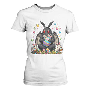 Mothman Easter Bunny T Shirt For Women Funny West Virginia Cryptid Lover Gift TS12 White Print Your Wear