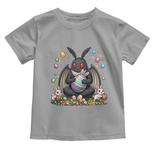 Mothman Easter Bunny Toddler T Shirt Funny West Virginia Cryptid Lover Gift TS12 Sport Gray Print Your Wear