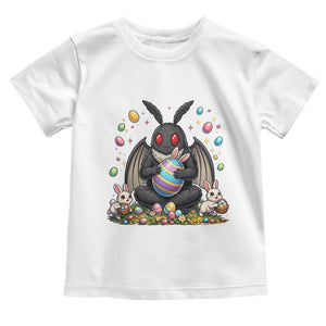 Mothman Easter Bunny Toddler T Shirt Funny West Virginia Cryptid Lover Gift TS12 White Print Your Wear