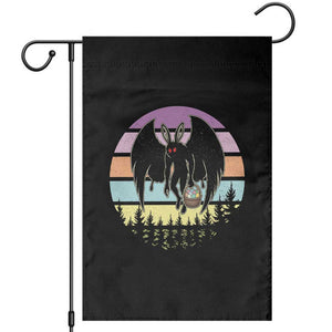 Retro Sunset Mothman Easter Egg Hunt Garden Flag Cryptid Lover Gift TS12 Black Print Your Wear