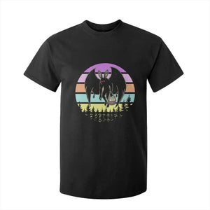 Retro Sunset Mothman Easter Egg Hunt T Shirt For Kid Cryptid Lover Gift TS12 Black Print Your Wear