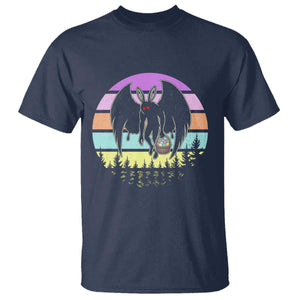 Retro Sunset Mothman Easter Egg Hunt T Shirt Cryptid Lover Gift TS12 Navy Print Your Wear