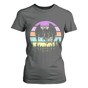 Retro Sunset Mothman Easter Egg Hunt T Shirt For Women Cryptid Lover Gift TS12 Dark Heather Print Your Wear