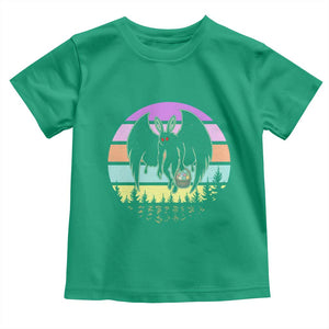 Retro Sunset Mothman Easter Egg Hunt Toddler T Shirt Cryptid Lover Gift TS12 Irish Green Print Your Wear