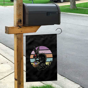 Retro Sunset Chupacabra Easter Egg Hunt Garden Flag Cryptid Lover Gift TS12 Print Your Wear
