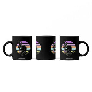 Retro Sunset Chupacabra Easter Egg Hunt Coffee Mug Cryptid Lover Gift TS12 Print Your Wear