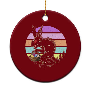 Retro Sunset Chupacabra Easter Egg Hunt Ceramic Ornament Cryptid Lover Gift TS12 1pc Red Print Your Wear