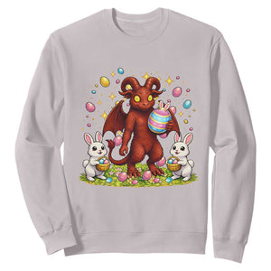 Jersey Devil Easter Egg Hunt Sweatshirt Funny Pine Barrens Folklore Gift TS12 Ice Gray Print Your Wear