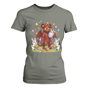 Jersey Devil Easter Egg Hunt T Shirt For Women Funny Pine Barrens Folklore Gift TS12 Military Green Print Your Wear
