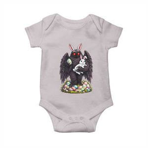 Funny Mothman Bunny Ears Baby Onesie Point Pleasant Cryptid Lover Gift TS12 Ice Gray Print Your Wear