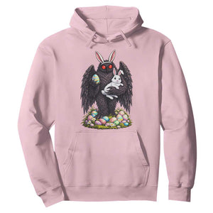 Funny Mothman Bunny Ears Hoodie Point Pleasant Cryptid Lover Gift TS12 Light Pink Print Your Wear