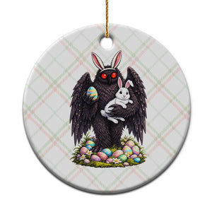 Funny Mothman Bunny Ears Ceramic Ornament Point Pleasant Cryptid Lover Gift TS12 1pc Christmas Plaid Print Your Wear